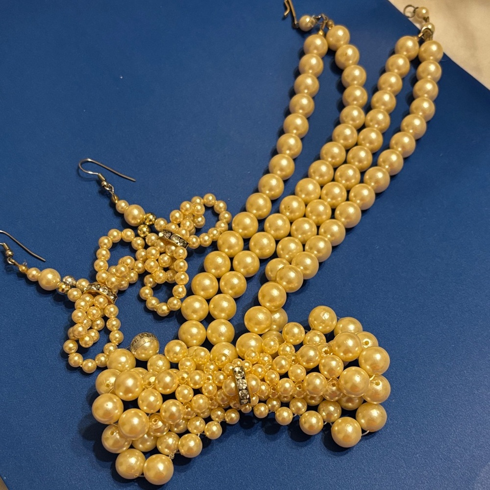Elegant Pearl Jewelry Set